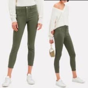 NWT L’AGENCE Margot Skinny High Rise Jeans Olive Green Size 26